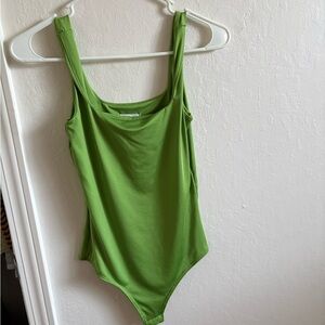 Womens green body suit